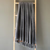 Grey Washed Linen Throw