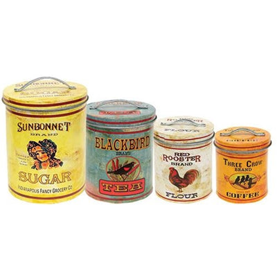 Vintage Kitchen Containers - Set of 4