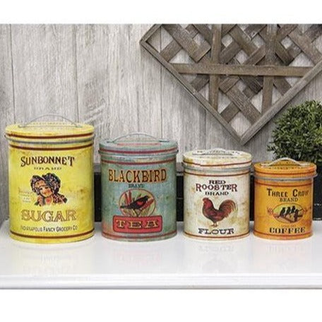 Vintage Kitchen Containers - Set of 4