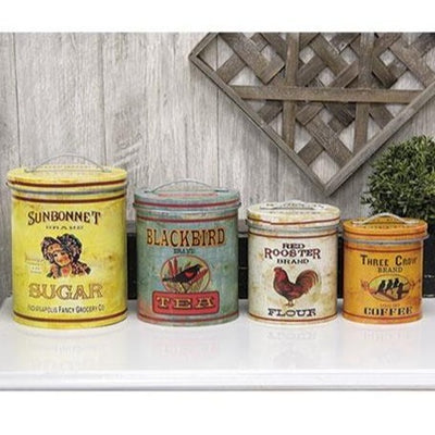 Vintage Kitchen Containers - Set of 4
