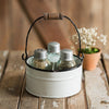 Lovely Vintage White Salt, Pepper and Toothpick Caddy - The Reclaimed Farmhouse