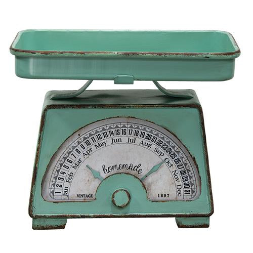 PLINT Vintage Retro Kitchen Scales Gray Country House Scales Plate Scales  Metal Scales Food Scales 