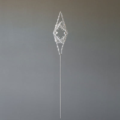 Glass Beaded & Gem Snowflake Tree Topper