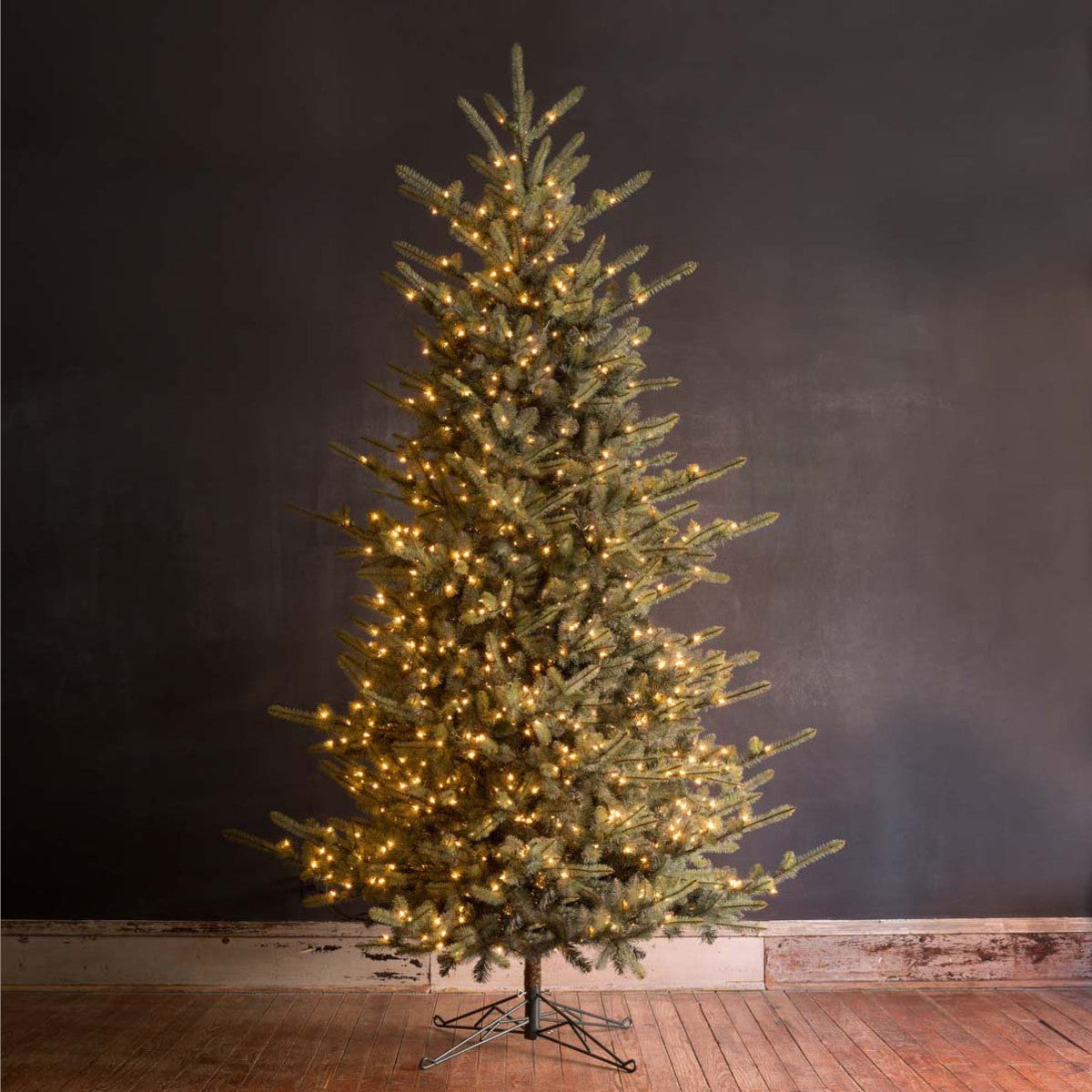 10' Faux Blue Spruce Tree with LED