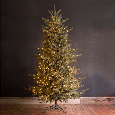 10' Faux Blue Spruce Tree with LED
