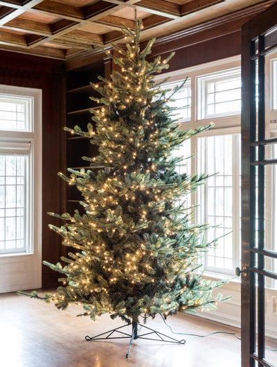 10' Faux Blue Spruce Tree with LED