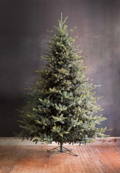 12' Faux Blue Spruce Tree with LED