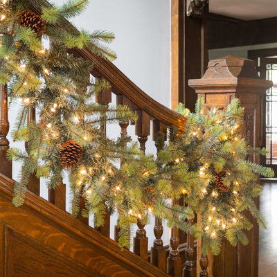Blue Spruce Garland with LED
