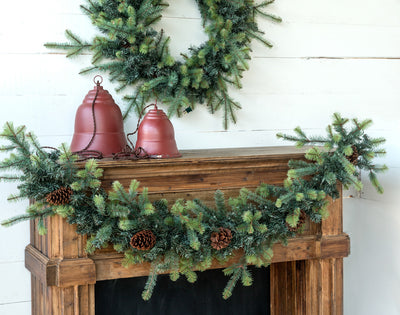 Blue Spruce Garland with LED