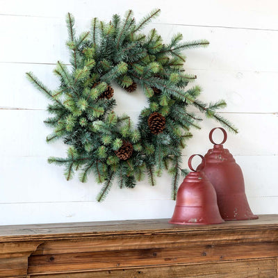 Blue Spruce Wreath with LED